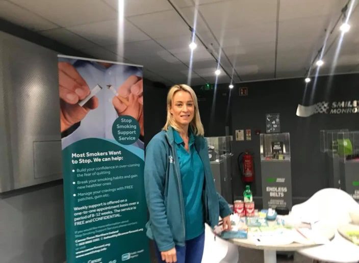 Smiley Monroe initiative with the Stop Smoking Support Service